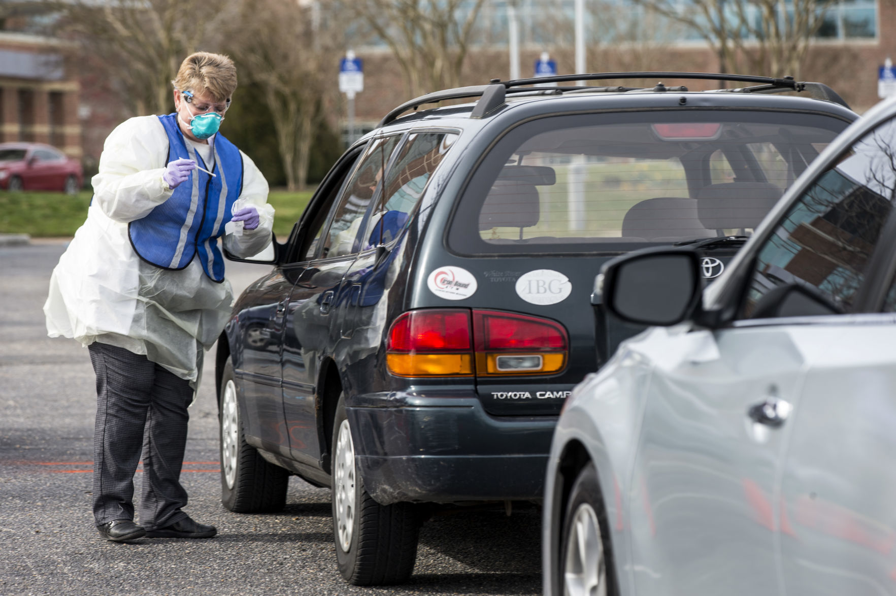 Coronavirus drive through testing